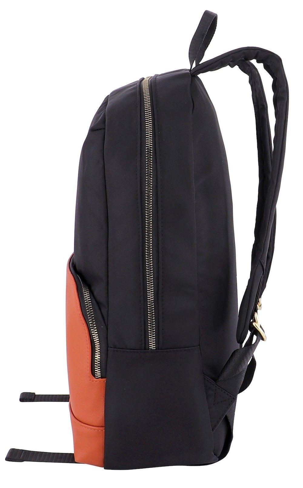 MOCHILA Ejecutiva Blush Mujer NEGRO CAMEL HEAD-3