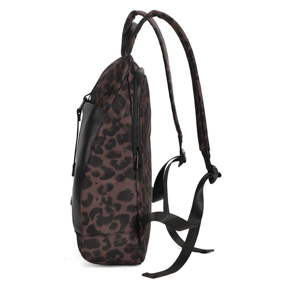 Mochila Antirrobo Glamour Animal Print Cafe Calu-3