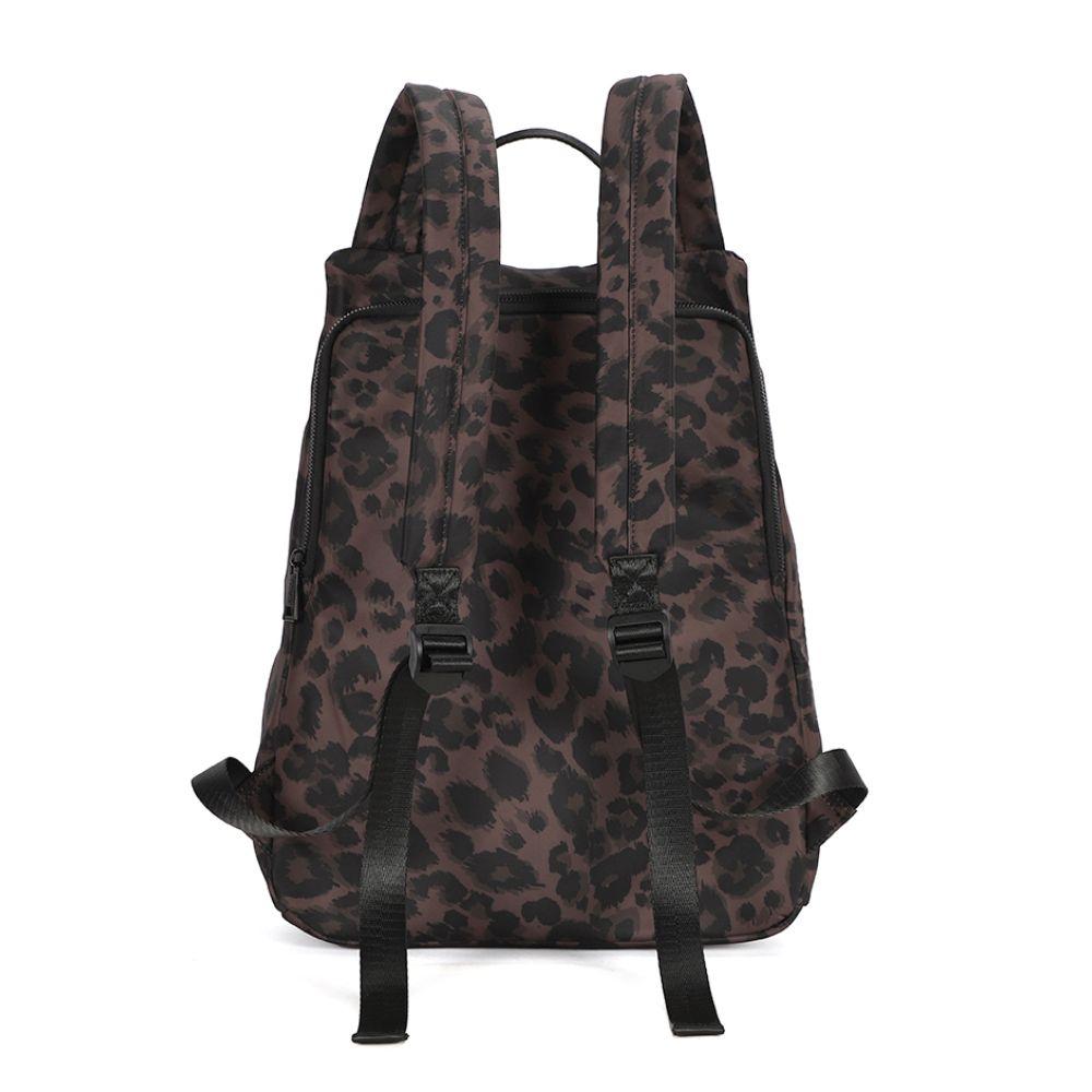 Mochila Antirrobo Glamour Animal Print Cafe Calu-4