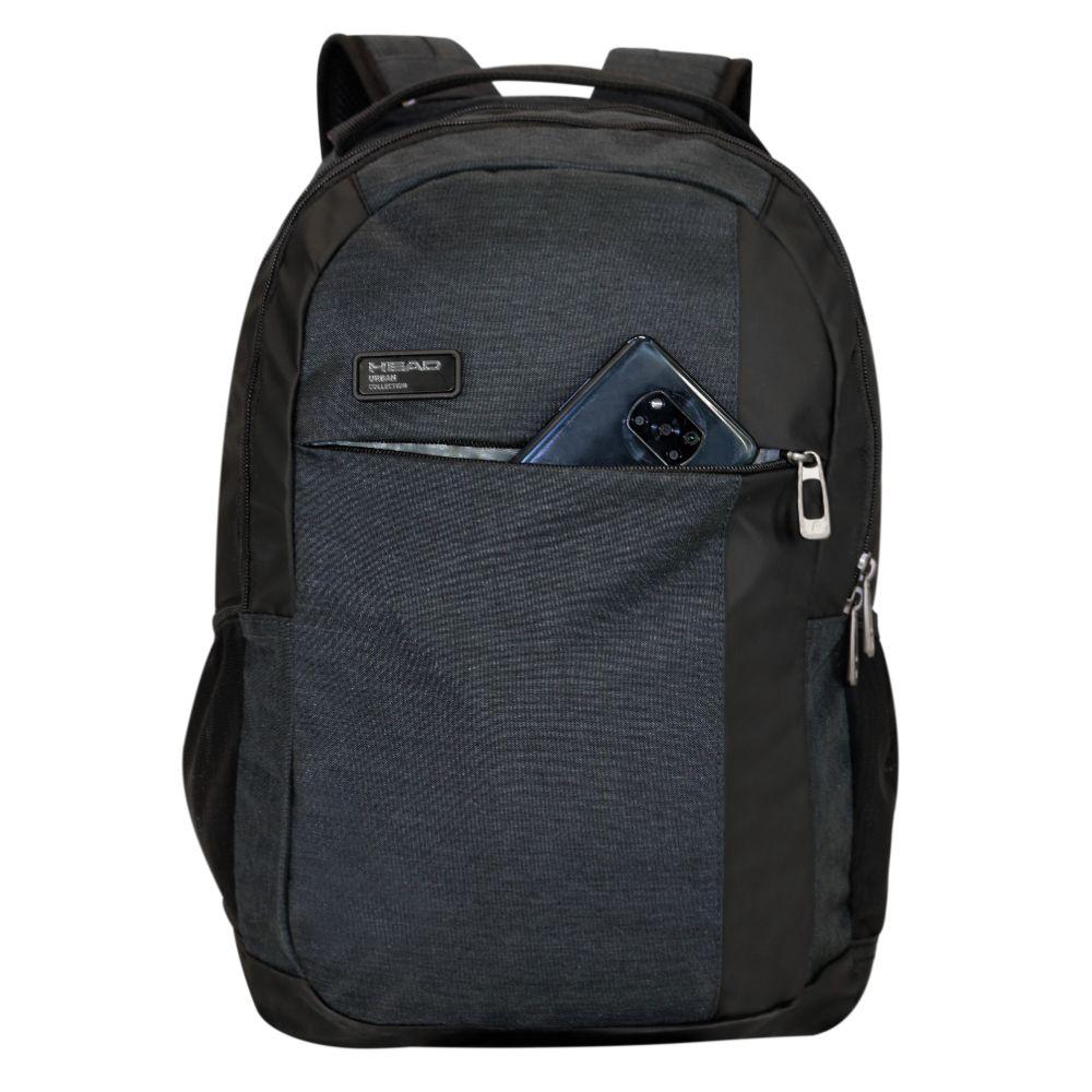 Mochila Ejecutiva Notebook Porter Melange Gris Oscuro Head-2