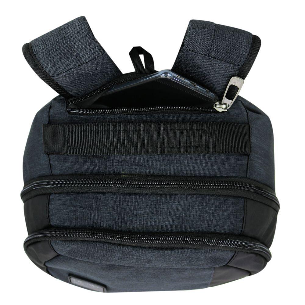Mochila Ejecutiva Notebook Porter Melange Gris Oscuro Head-5