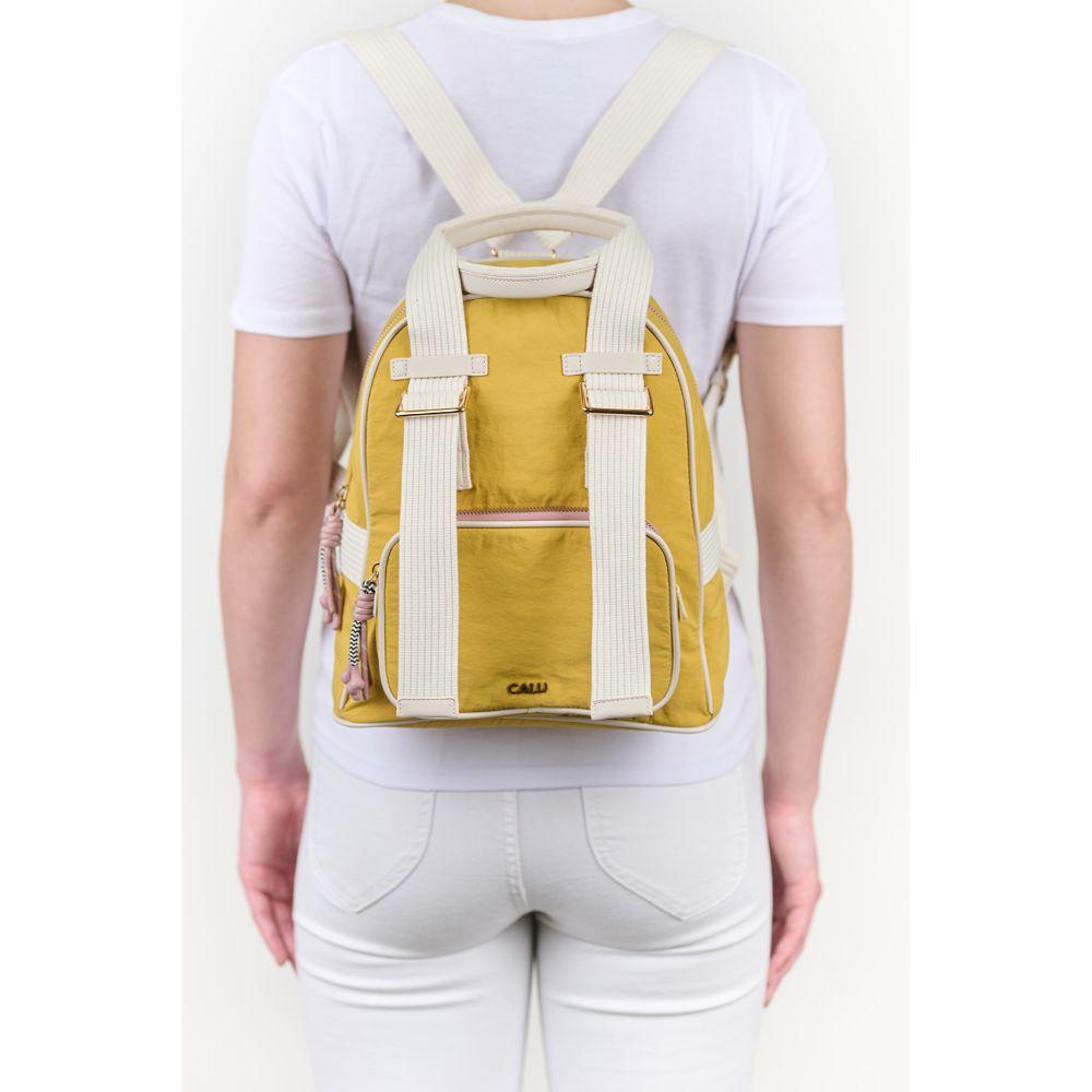 Mochila Mujer Ophelia Pastel Mostaza Calu-5