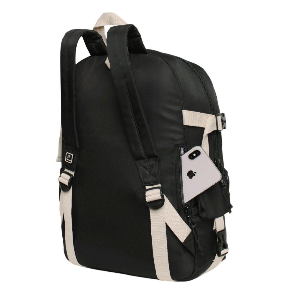 Mochila Mujer Kawaii Escalade Negro Blanco Head-3