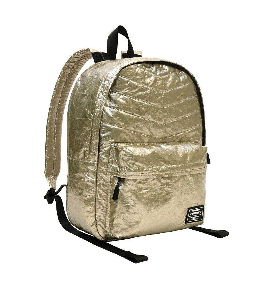 Mochila Urbana Space Metallic Dorado Head   -0