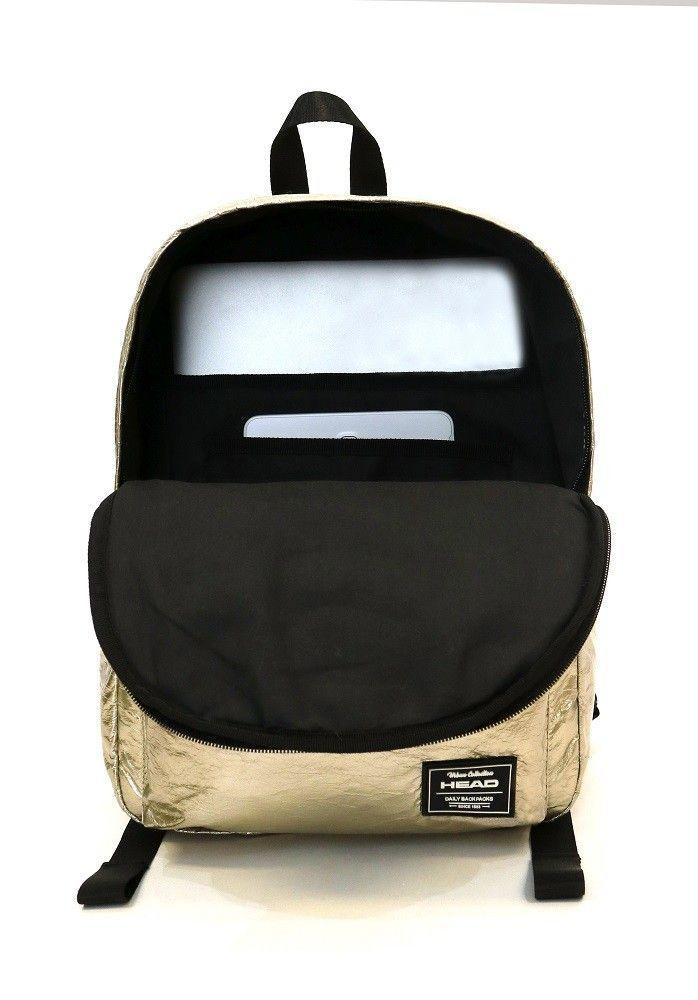 Mochila Urbana Space Metallic Dorado Head   -2