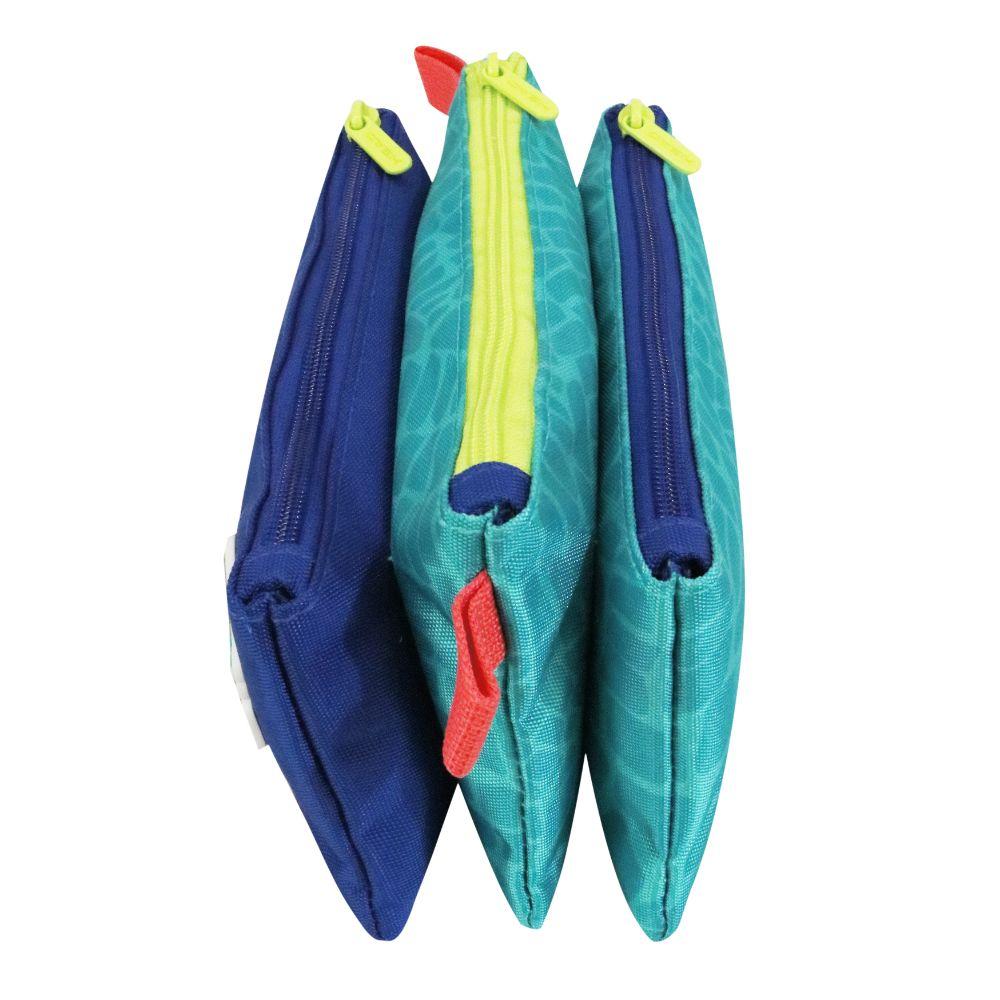 Estuche Infantil Triple Celerio Mix Dinos Azul Head-2