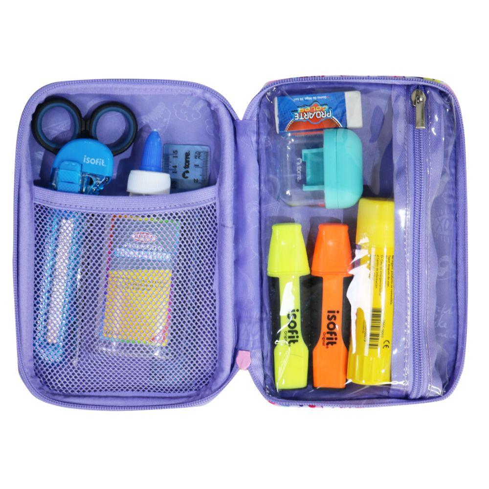 Estuche Infantil Niña Rígido Box Best Friend Rosado Head-3