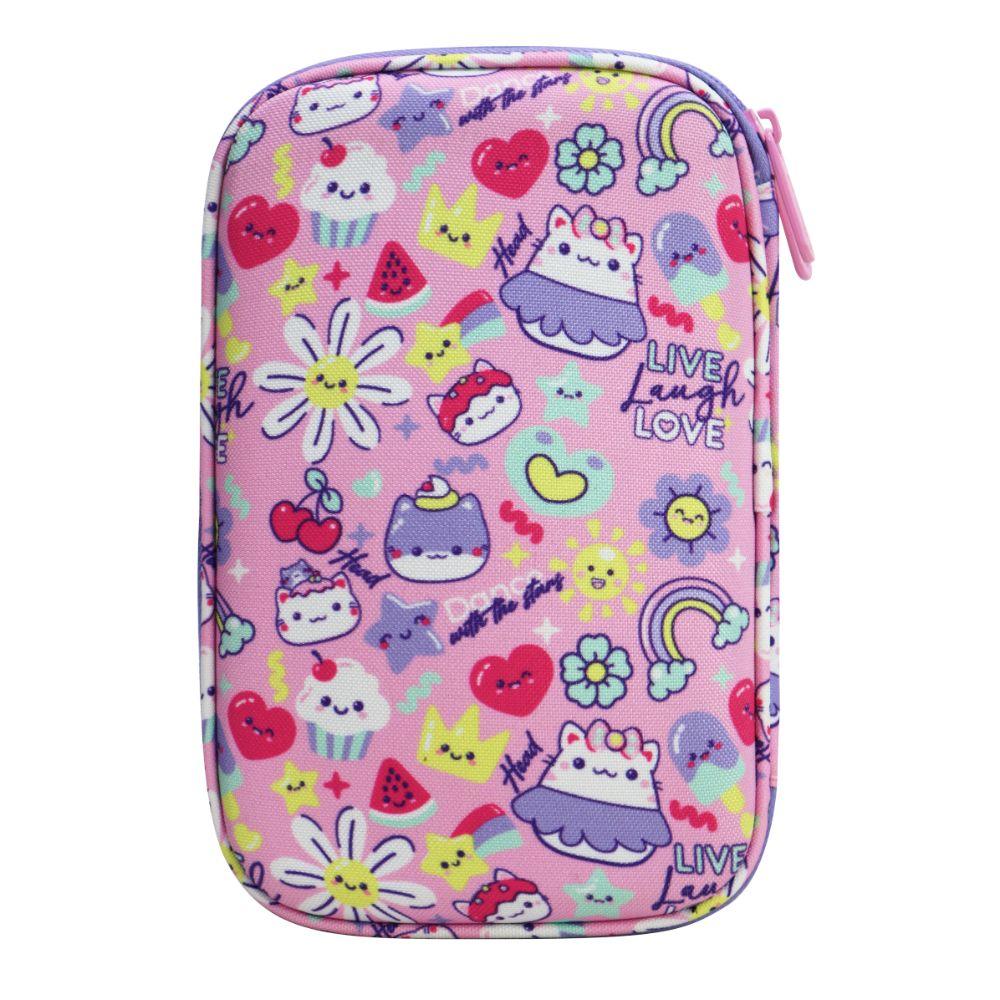Estuche Infantil Niña Rígido Box Best Friend Rosado Head-6