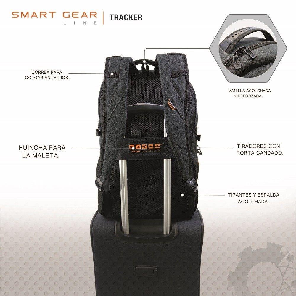 Mochila Ejecutiva Tracker Negro Head-5