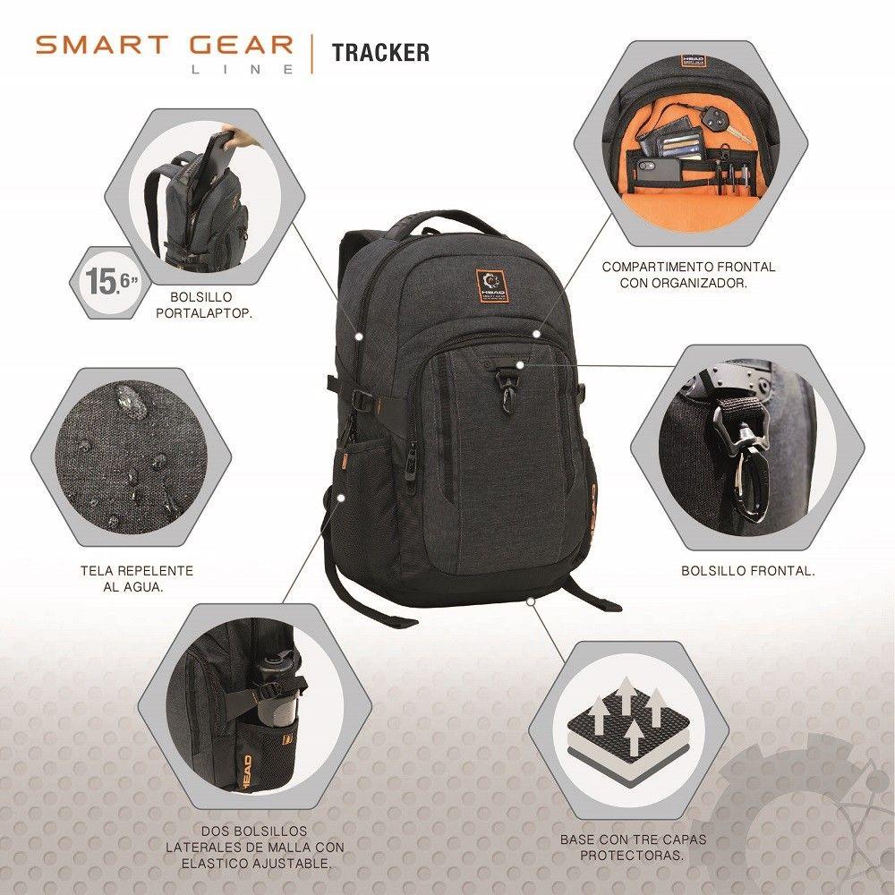 Mochila Ejecutiva Tracker Negro Head-6