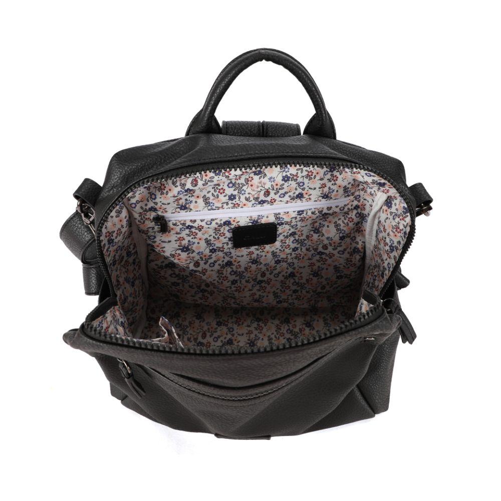 Mochila Pequeña Constanza Negro Calu-3