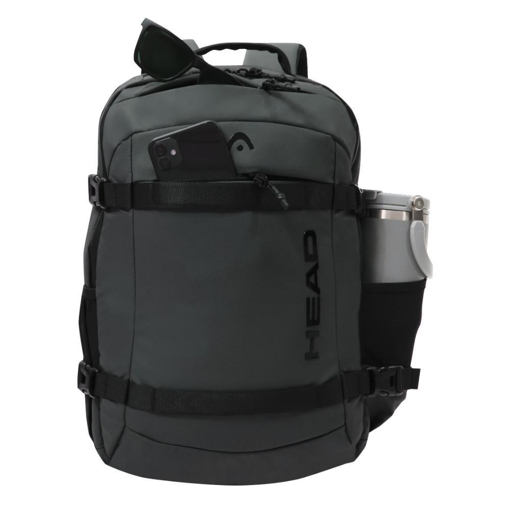 Mochila Porta Notebook Lion Reverse Gris Head-2