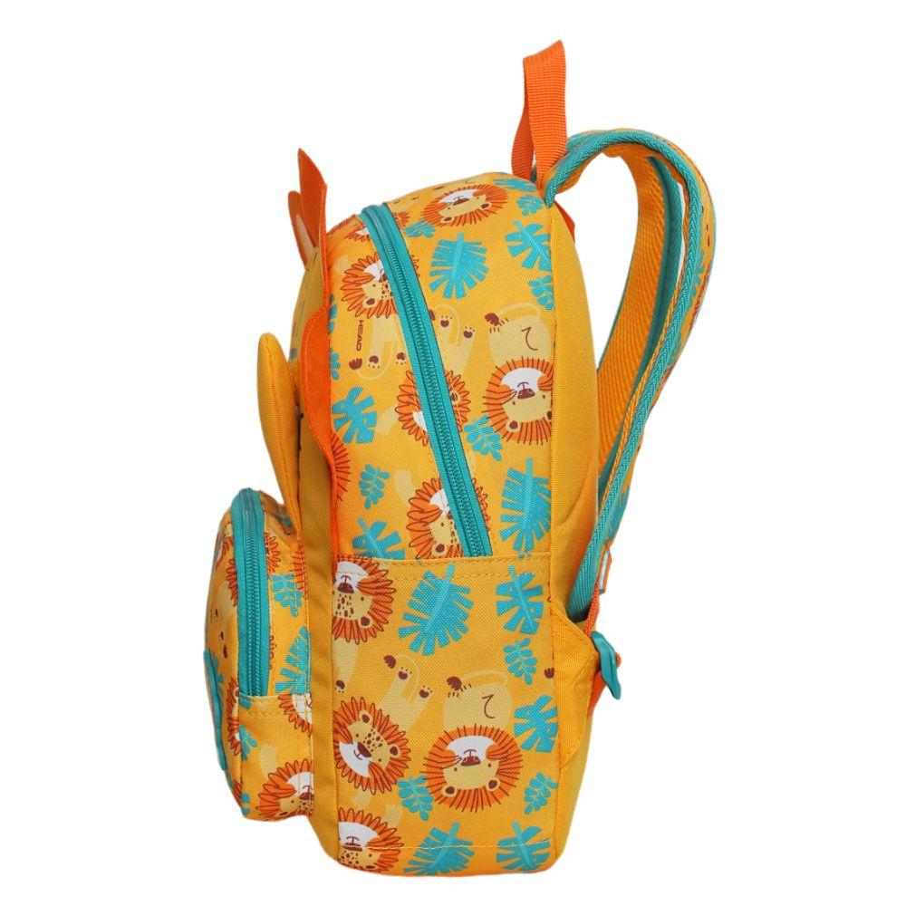Mochila Infantil Niño Pop Leon Mostaza Head-3