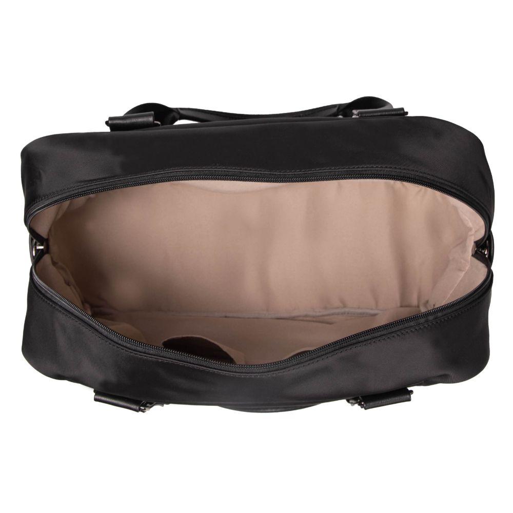 Bolso Cartera Ursula Microfibra Negro Calu-3