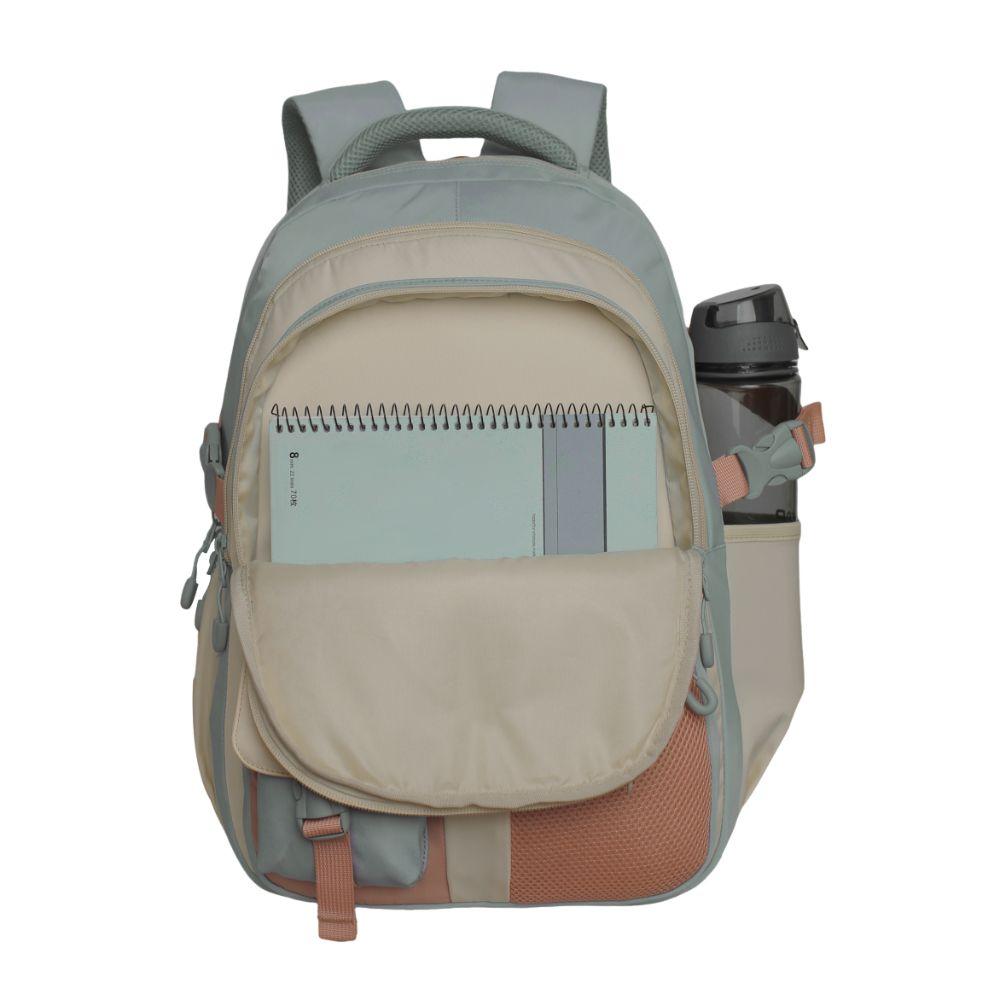 Mochila Mujer Microfibra Artura Block Menta Head-2