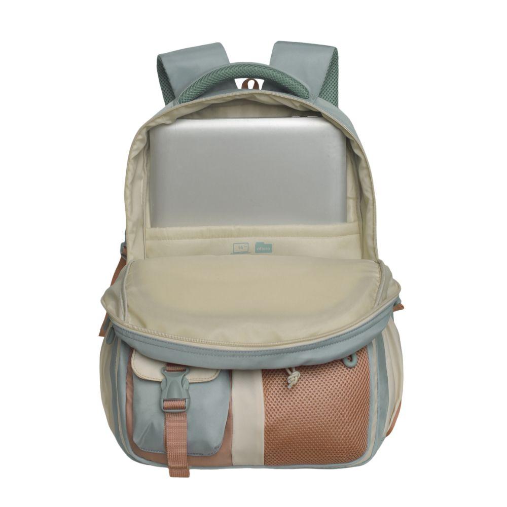 Mochila Mujer Microfibra Artura Block Menta Head-3