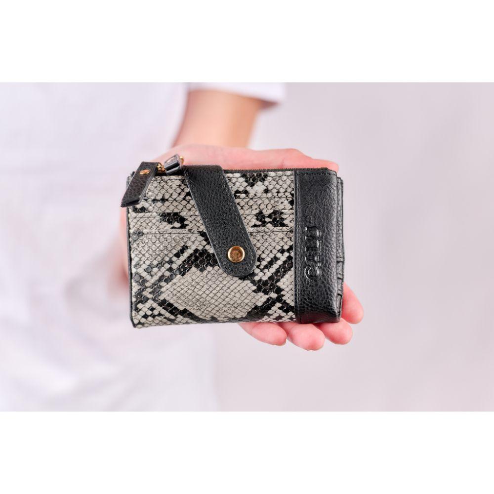 Billetera Tarjetero Pound Piton Beige Calu-6