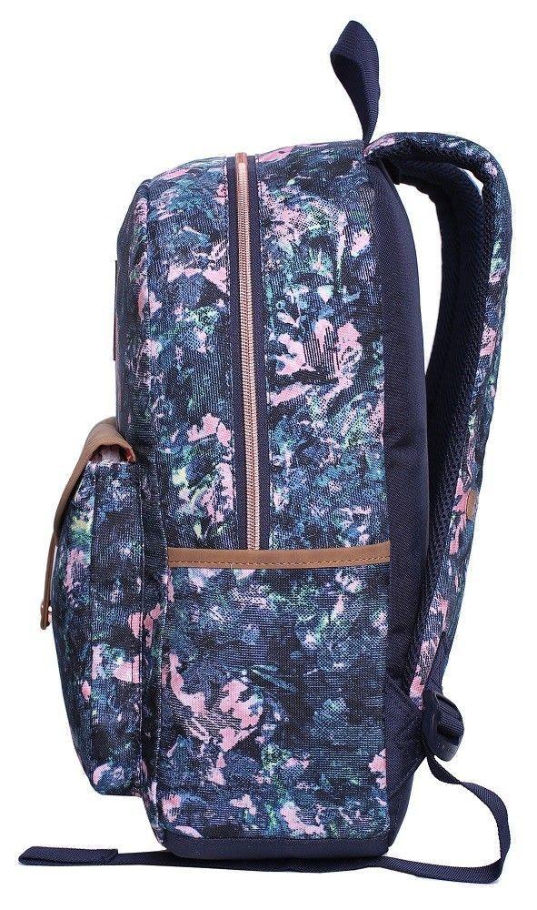 Mochila Creta Azul Flores Mujer Head   -4