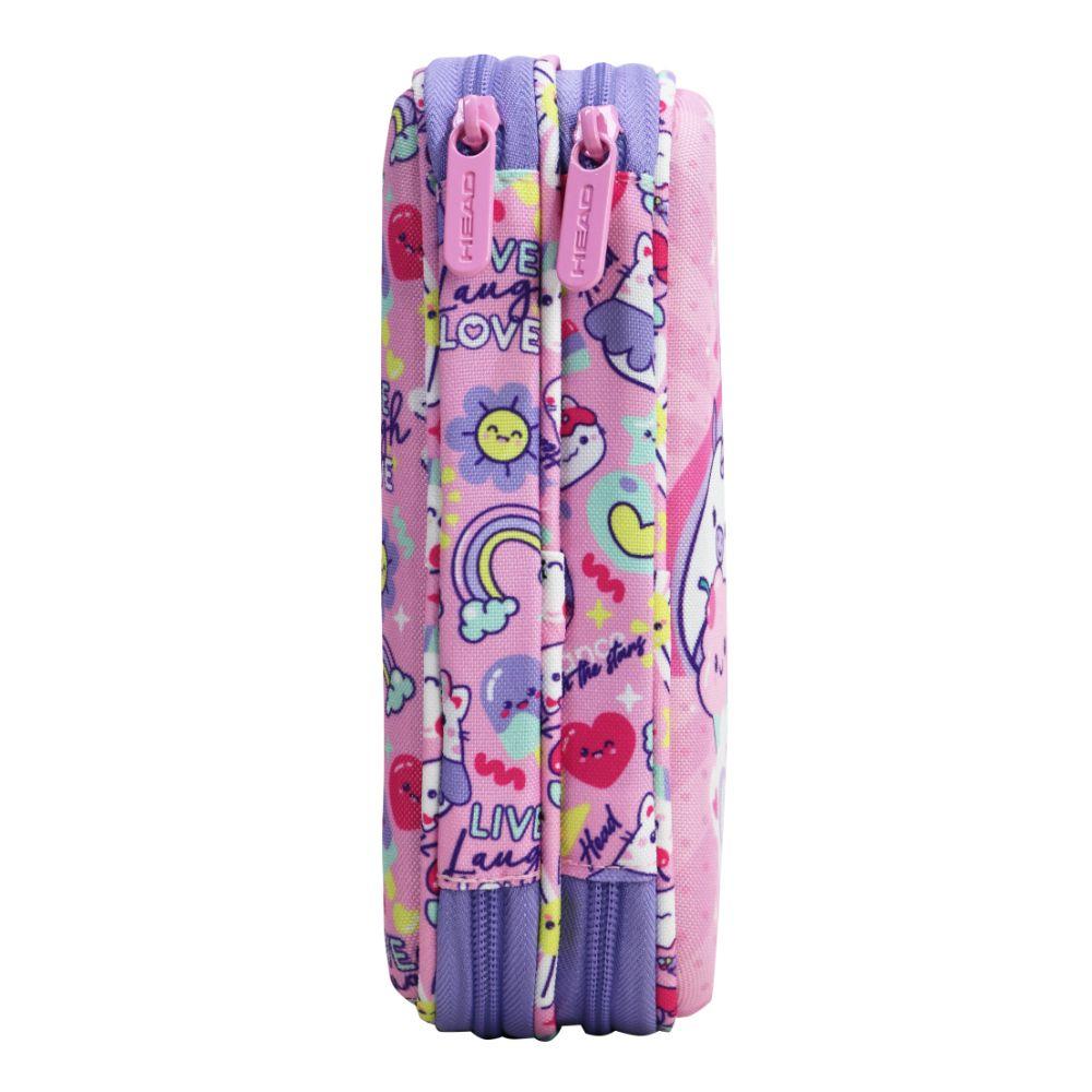 Estuche Infantil Niña Rígido Box Best Friend Rosado Head-4