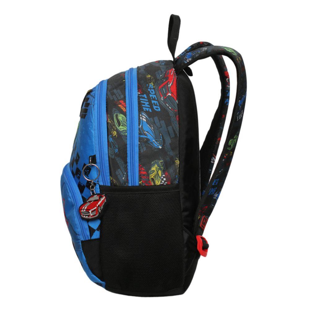 Mochila Infantil Niño Gum Speed Car Negro Head-3
