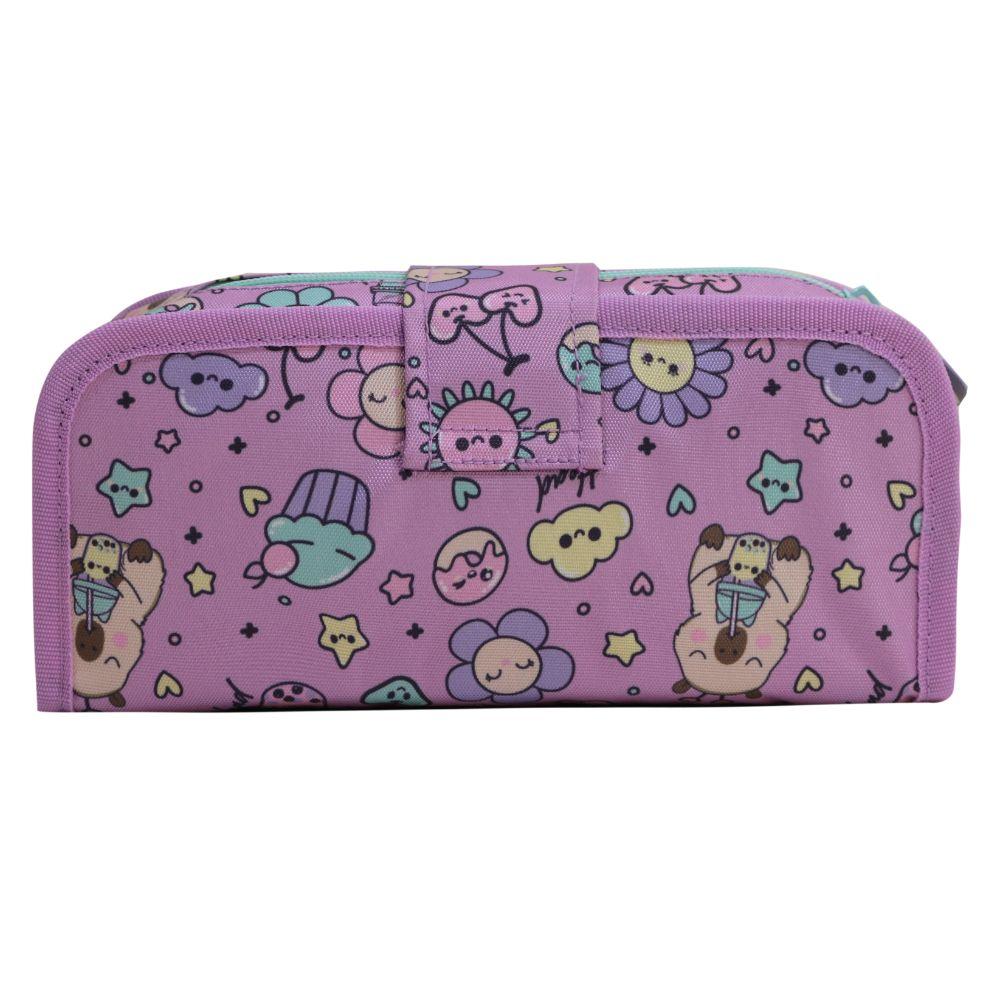 Estuche Infantil Niña Cherry Capibara Morado Head-6