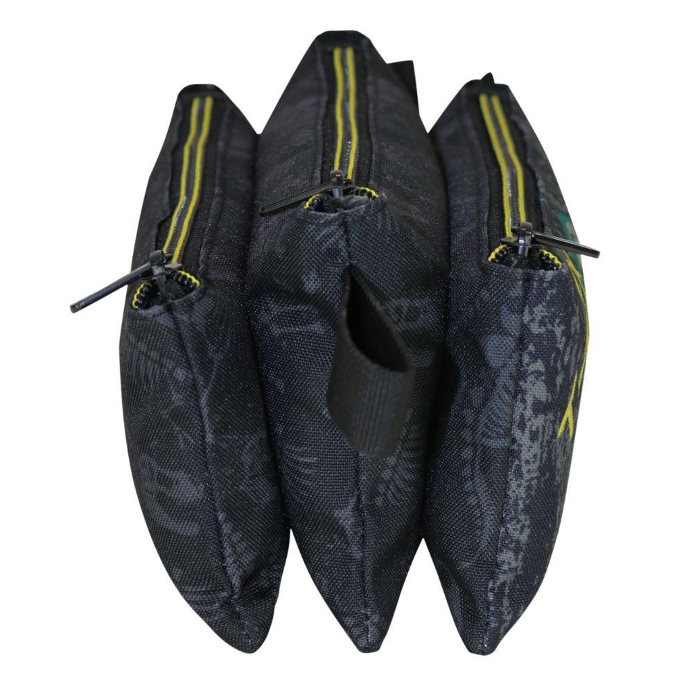 Estuche Escolar Celerio Dino 3D Negro Head-3