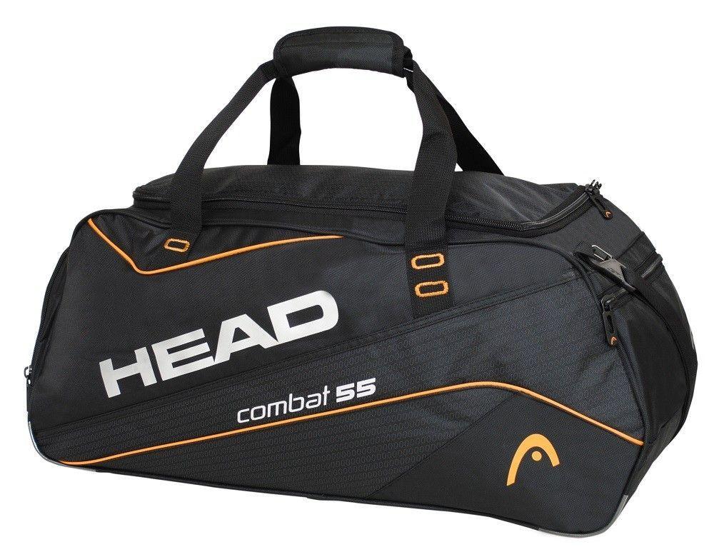 Bolso Deportivo Combat 55 Negro Naranjo Head  -0