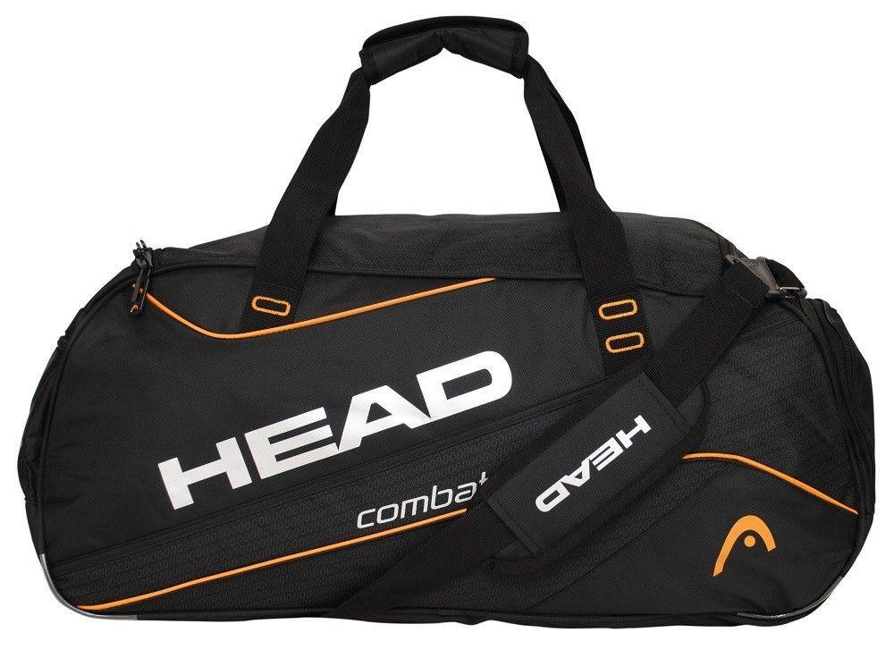 Bolso Deportivo Combat 55 Negro Naranjo Head  -1