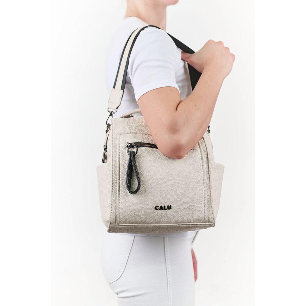 Mochila Eleanor Mediana Beige Calu-6
