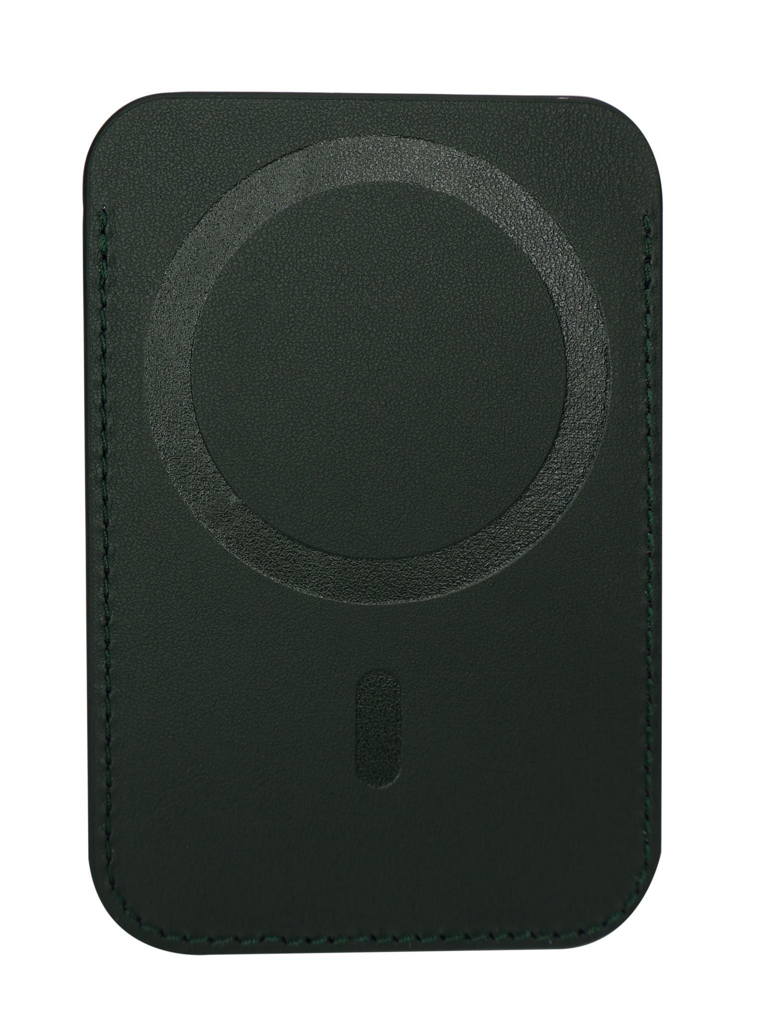 Billetera Tarjetero Magnético Magsafe Cayman Verde Head-6