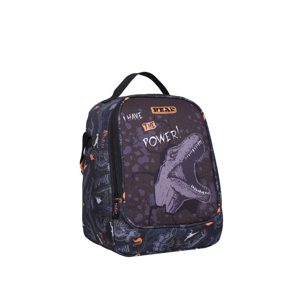 Lonchera Grey Dino Naranjo Head-0