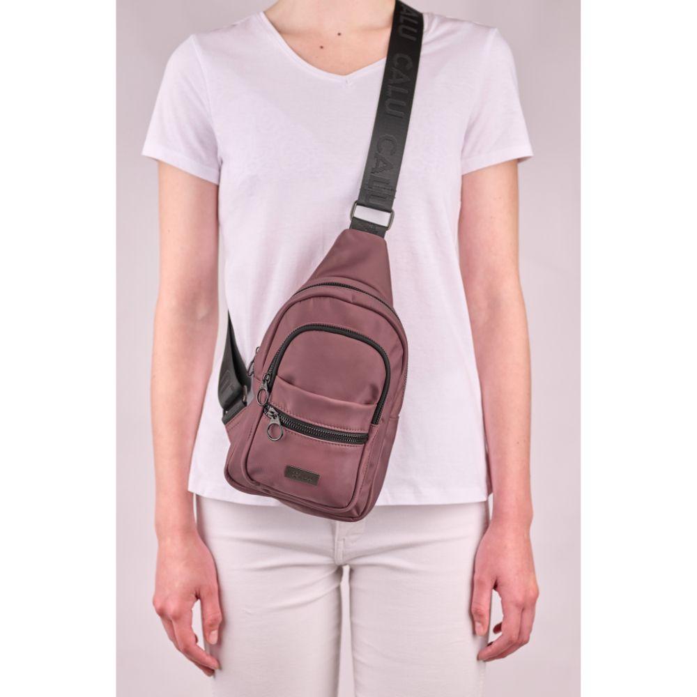 Mochila Bolso Cruzado Renata Palo Rosa Calu-5