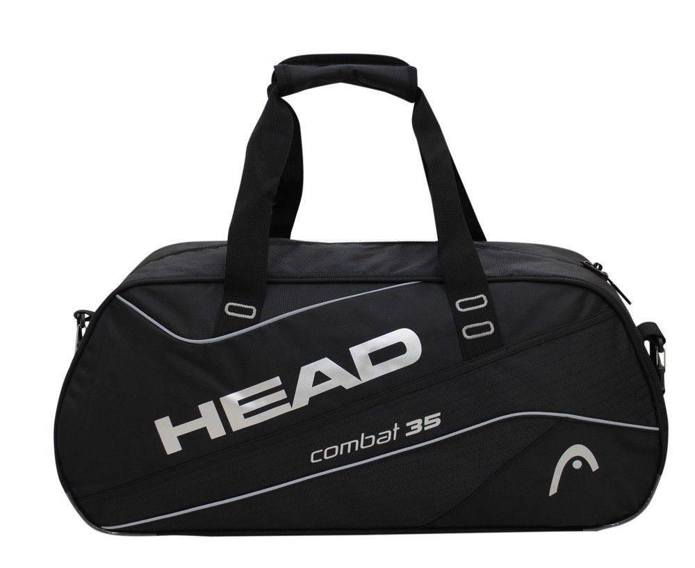 Bolso Deportivo Combat 35 Negro Plata Head -1