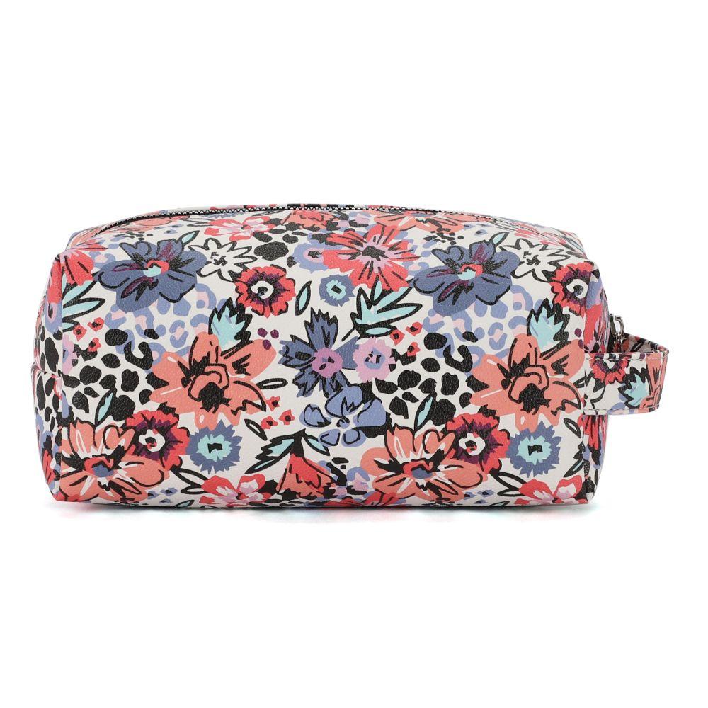 Neceser Grande Bernardita Animal Print Negro Calu-4