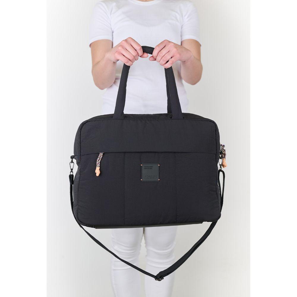 Bolso de Viaje Beatrice Acolchado Negro Calu-7