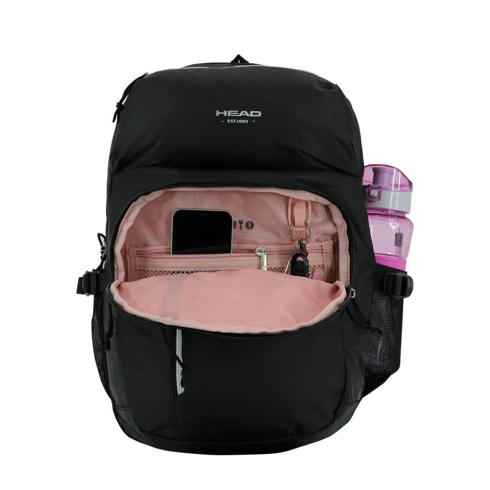 Mochila Eternity Negro Plata Head-2