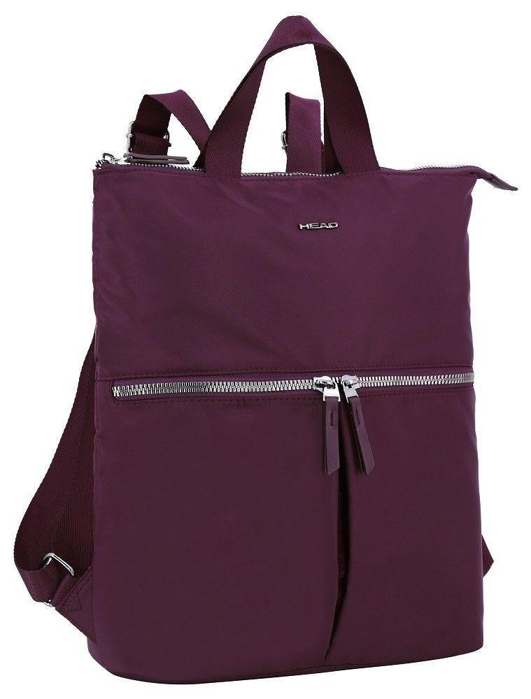 Cartera Mochila Silver Burdeo Head-1