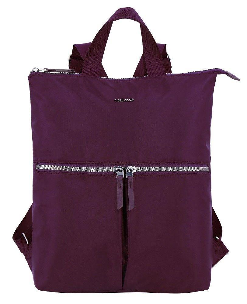 Cartera Mochila Silver Burdeo Head-2