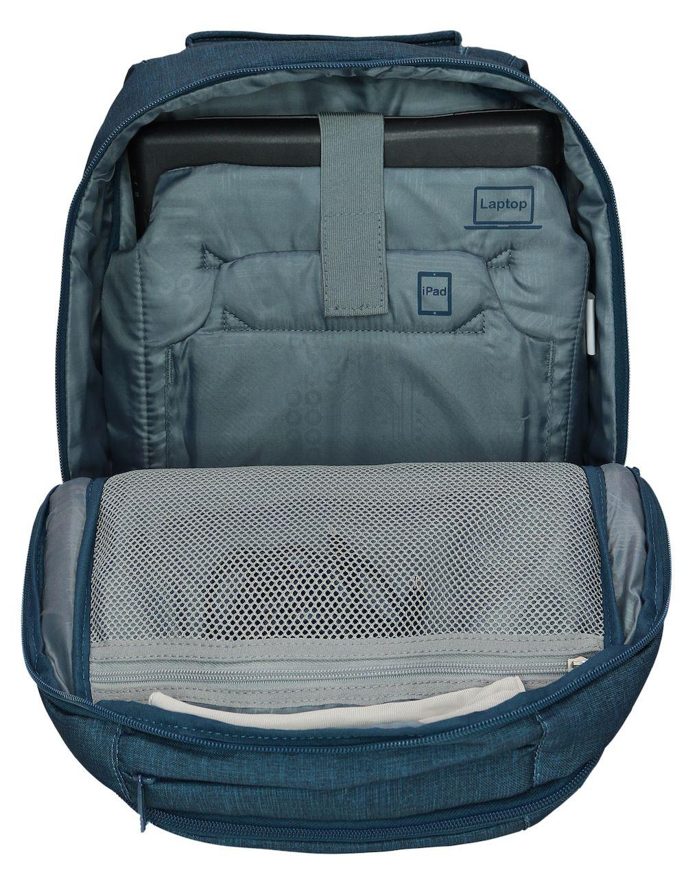 Mochila Porta Laptop Pronet M Azul Piedra Head-3
