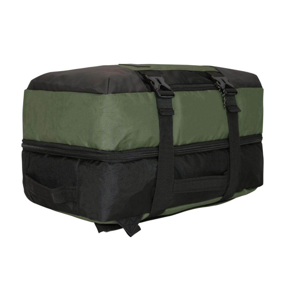 Bolso Mochila Viaje Maverick Verde Militar Head-2