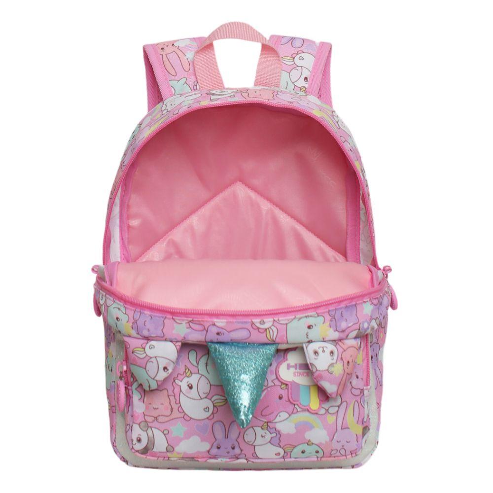 Mochila Infantil Niña Pop Unicornio Rosado Head-2