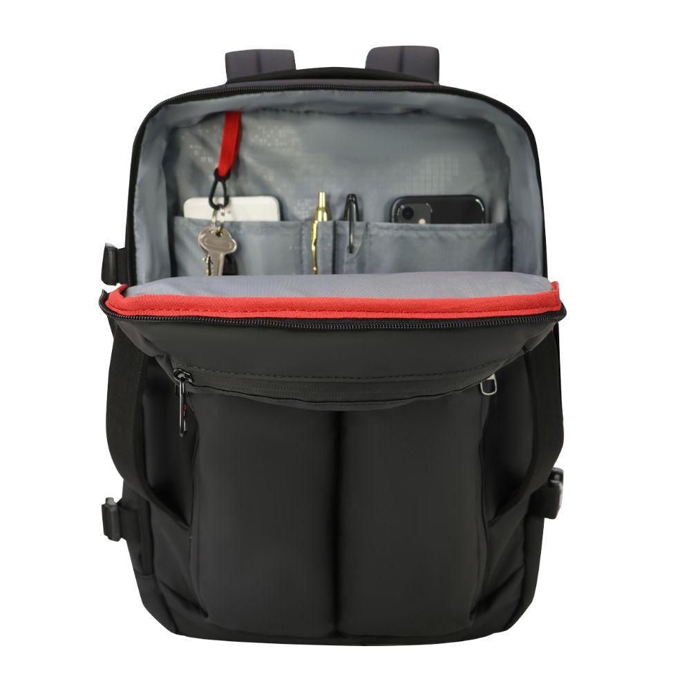 Mochila de Viaje Expandible Shark Waterproof Reverse Negro Head-4