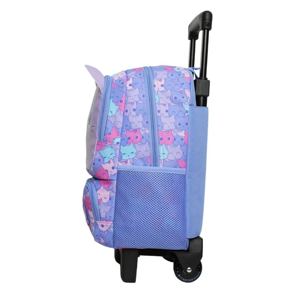 Mochila Infantil Niña Winner Meow Lila Head-3
