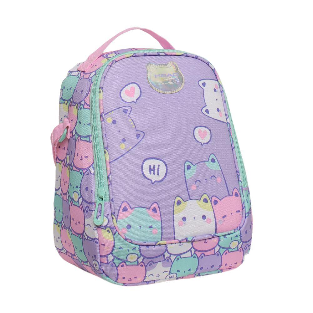 Lonchera Termica Grey New Gatos Pastel Head-0
