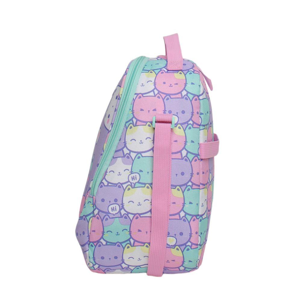 Lonchera Termica Grey New Gatos Pastel Head-3