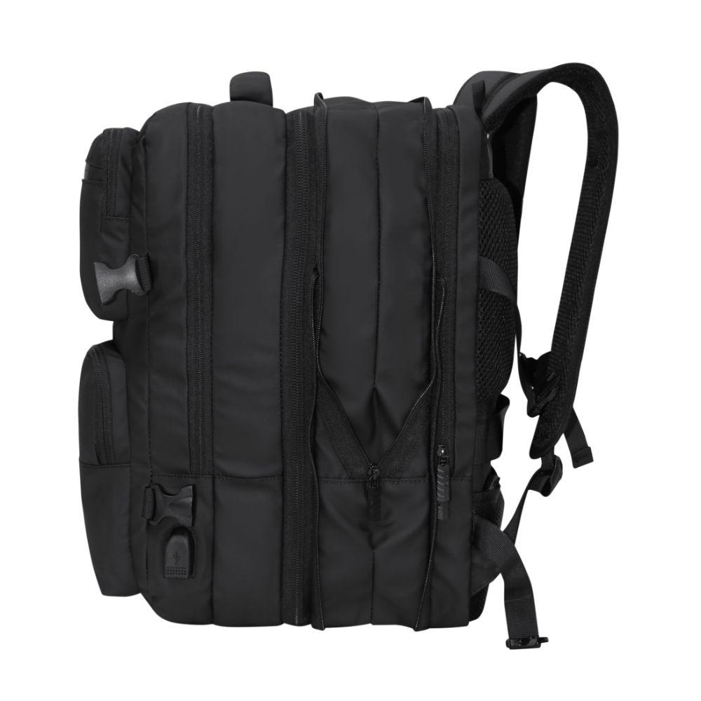 Mochila Viaje Expandible Journey Reverse Negro Head-6