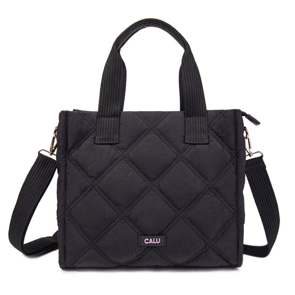 Cartera Acolchada Helena Negro Calu-1