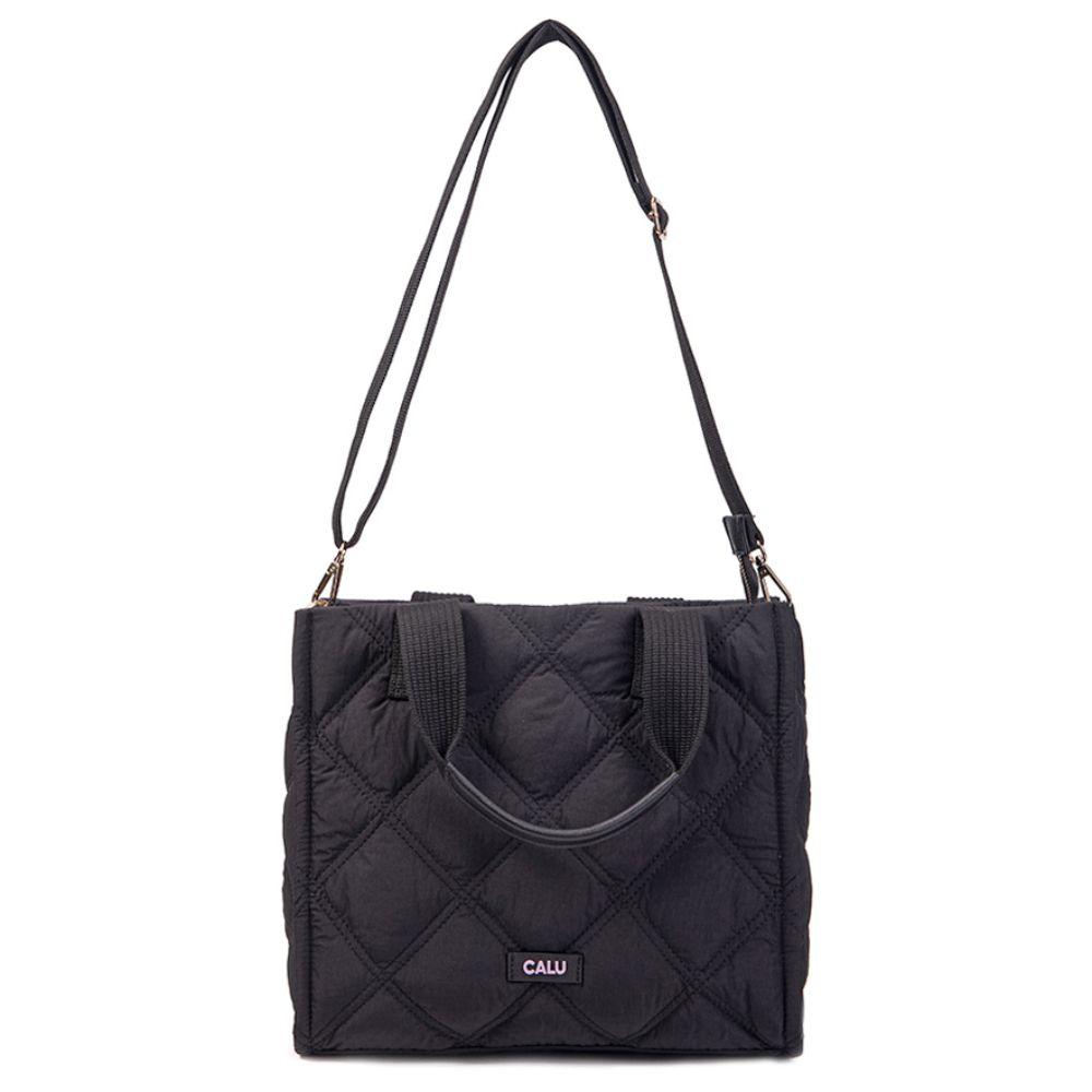 Cartera Acolchada Helena Negro Calu-3