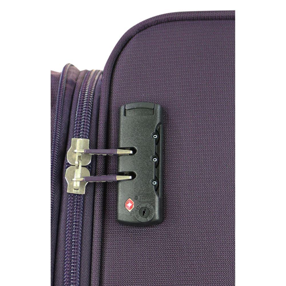 Maleta Cabina Blanda TSA Londres S Morado Head-5
