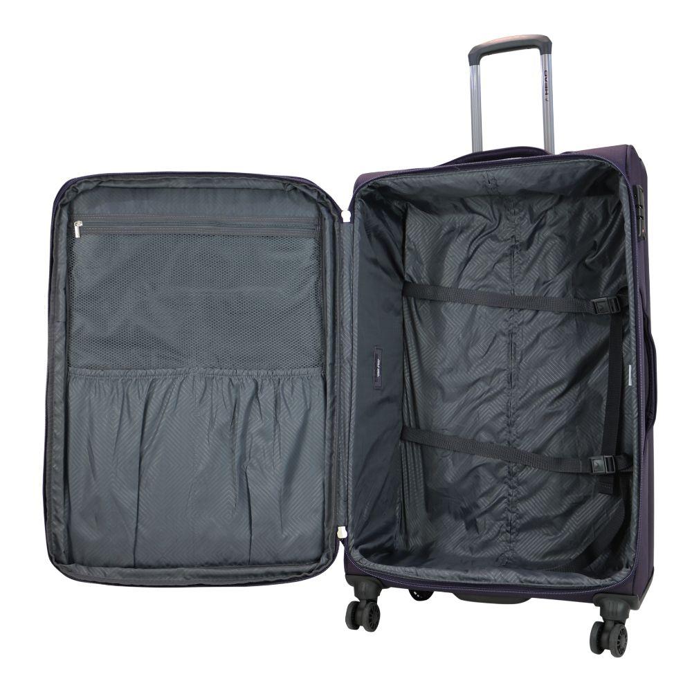 Maleta Blanda Expandible con TSA Londres L Morado Head-2